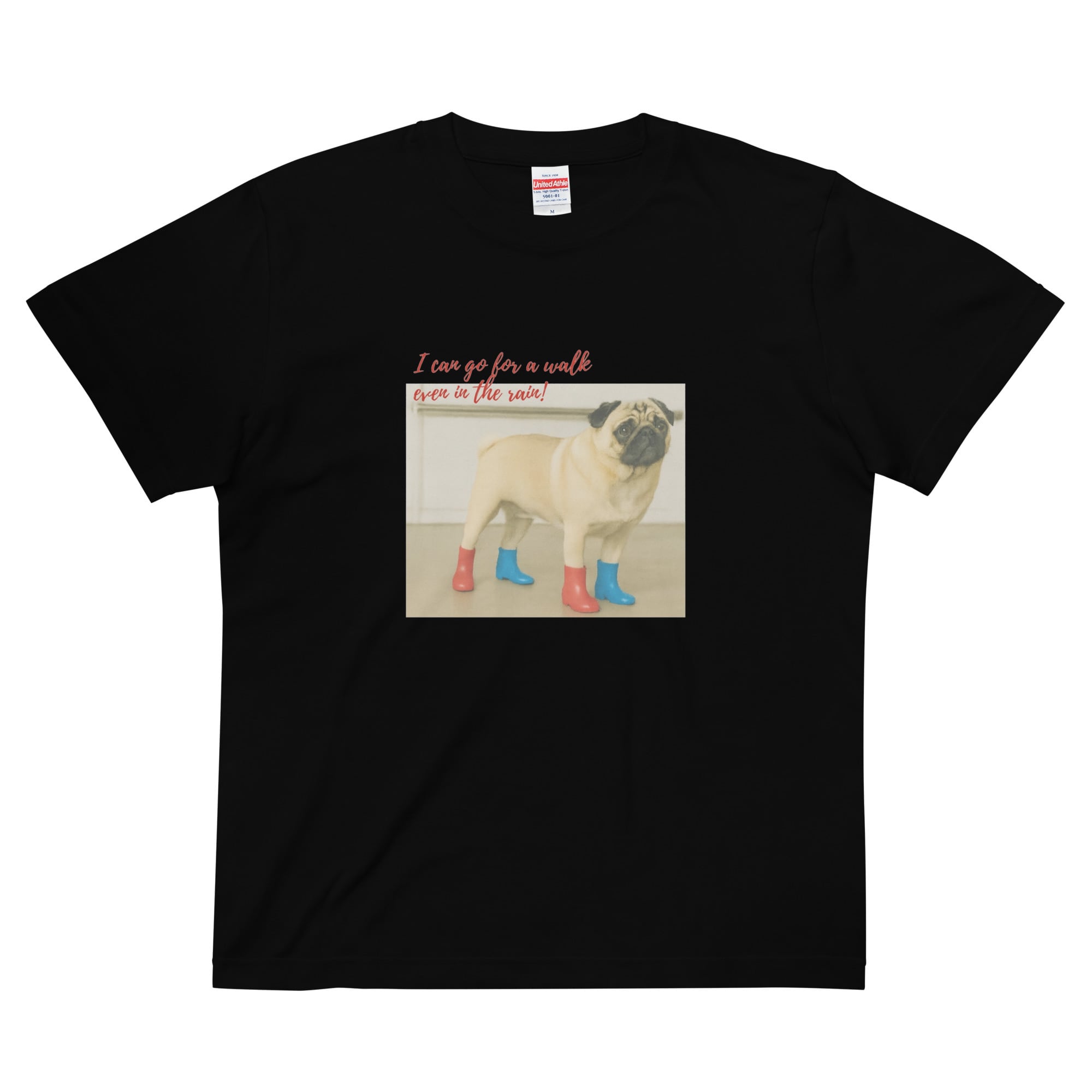 「ボク、雨でもお散歩いけるよ」Tee