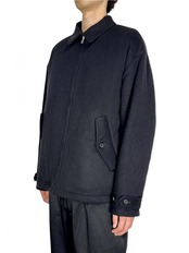 【COMME des GARCONS HOMME】ウールライトシャギー × キュプラツイルキルティングジャケット