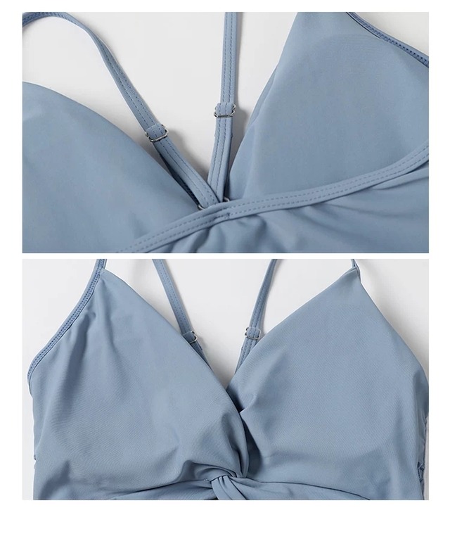 【M347】全3色 レディース水着 ハイウエスト 体型カバー セパレート ビキニ 海 プール 旅行