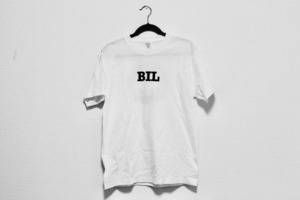 初代 BIL×ロゴ Tシャツ［ホワイト×ブラック］