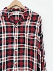 60s Arnold Constable RAYON OPEN COLLAR SHIRT Size M