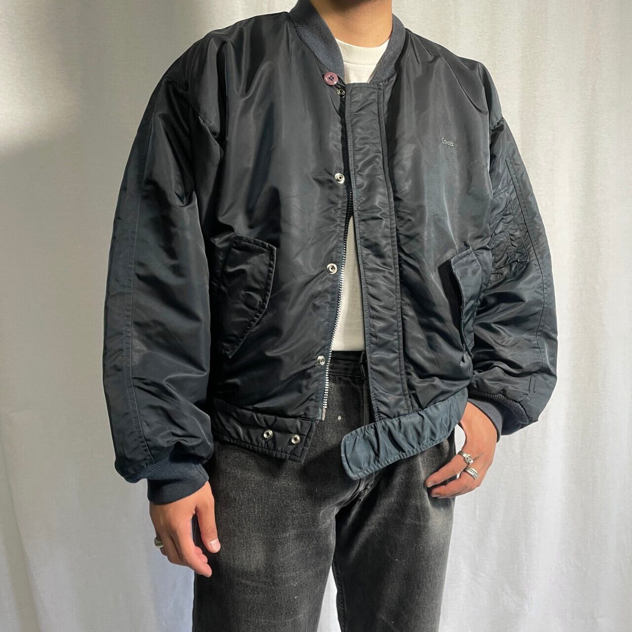 Schott ショット MA-1 ミリタリー フライトジャケット 民間品 メンズ 