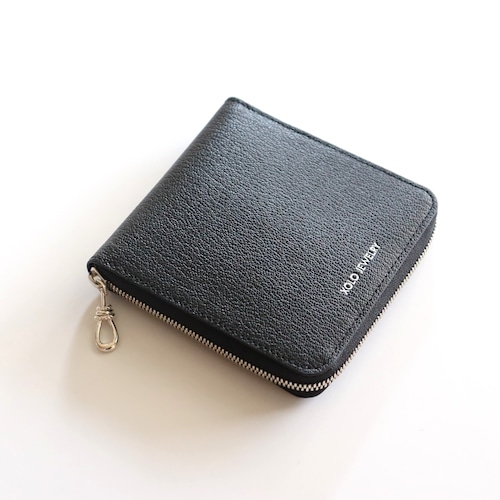 XOLO JEWELRY " Round Zip Wallet ( Black ) "