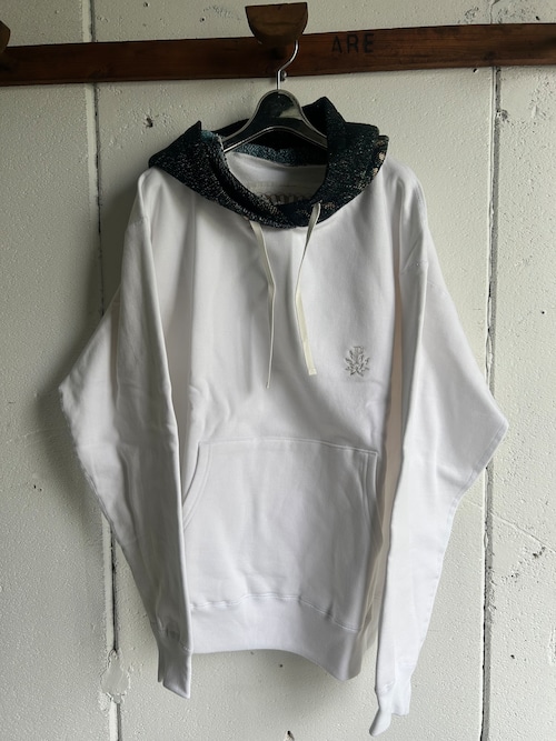 PONTI  floral photo jacquard hooded sweatshirt