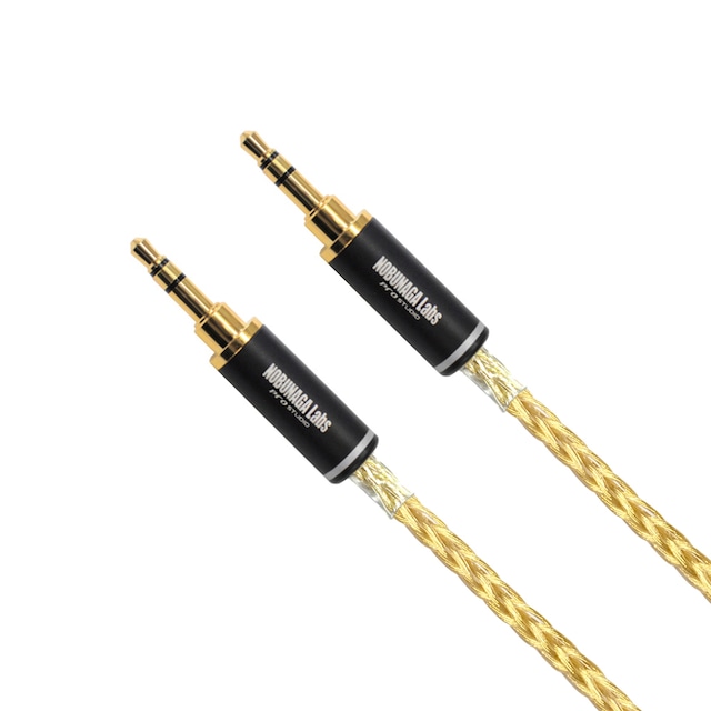 【抽選:特選アウトレット】NOBUNAGA Labs SUPREME :3.5mmステレオミニ/3.5mmステレオミニ 8芯ショートケーブル 未発売品