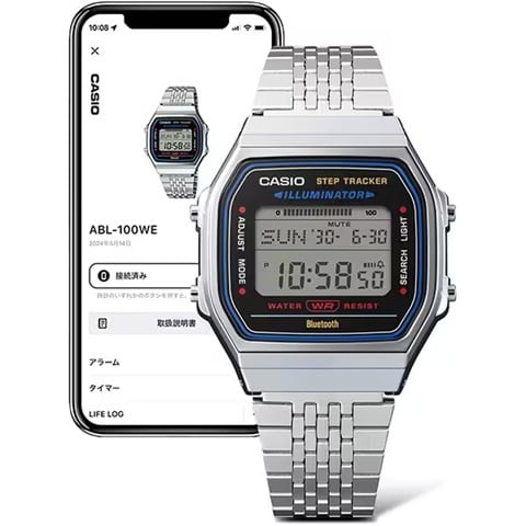 CASIO ABL-100WE-1B 国内正規品 カシオスタンダード カシオ スタンダード ABL-100WE-1AJF シルバーカラー デジタル