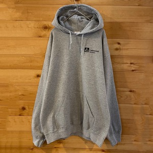 【GILDAN】ワンポイントロゴ LAKEWOOD スウェット パーカー フーディー hoodie バックロゴ M US古着