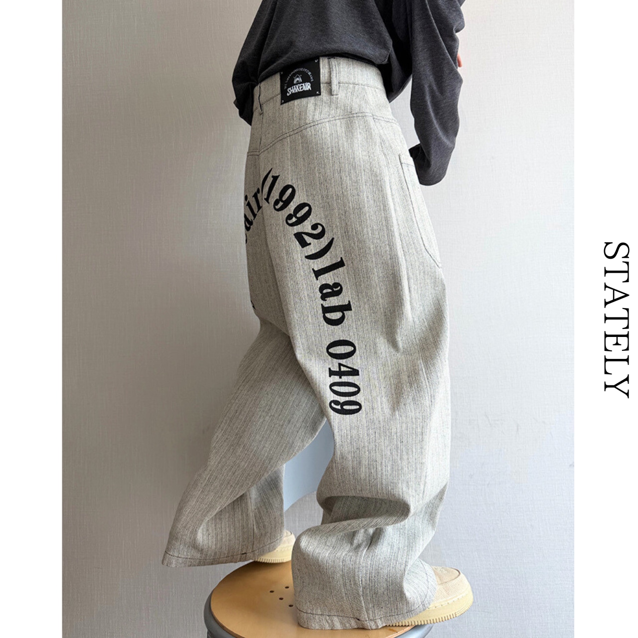 Text Graphic Wide Pants_B78・画像10