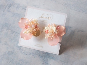 fleur de neige pierce/earring(nuance pink)