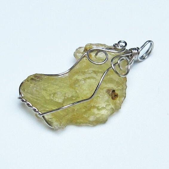 リビアングラス ペンダント 一点物 メール便可 112-13787