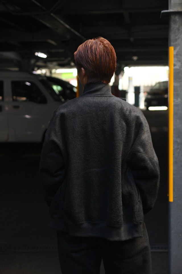 blurhms /  Pe/Silk Fleece Track Jacket (HeatherBlack)