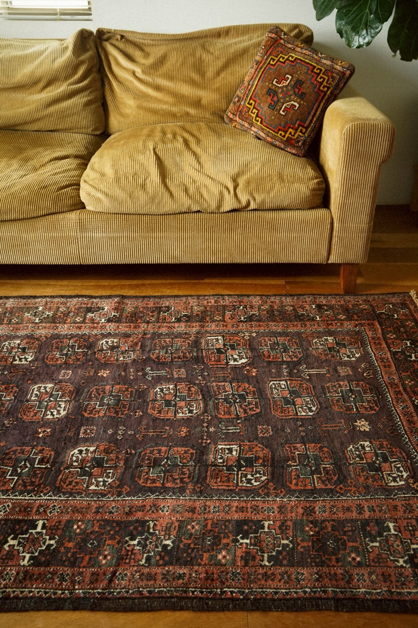 1582-Semi Antique Madad khani Baluch rug