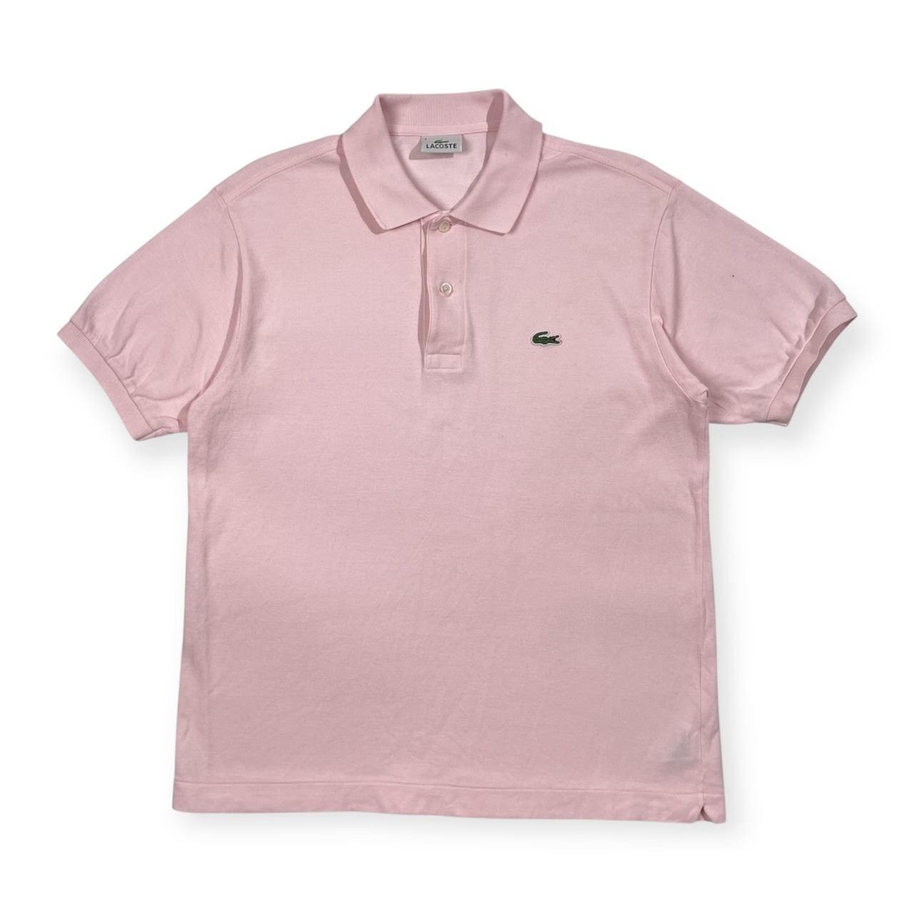 LACOSTE ラコステ 鹿の子 半袖 ポロシャツ サイズ 4 /ピンク/ファブリカ/ワンポイントワニ