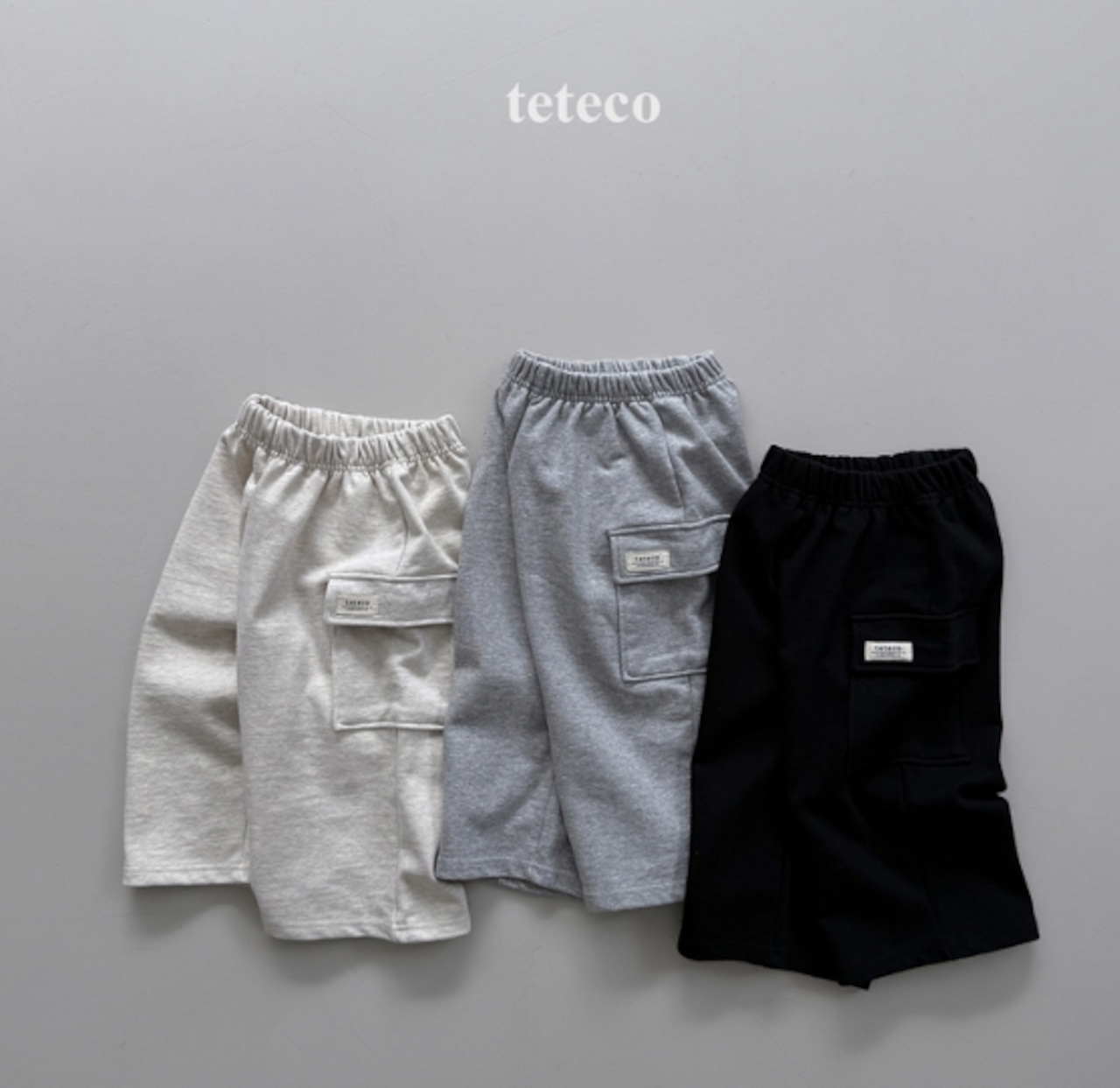 【取寄】teteco カーゴトレーニングパンツ|秋服|韓国子供服| 26/AT