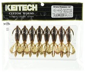 ケイテック(Keitech) クレイジーフラッパー 2.8インチ #438 グリパンファイヤー
