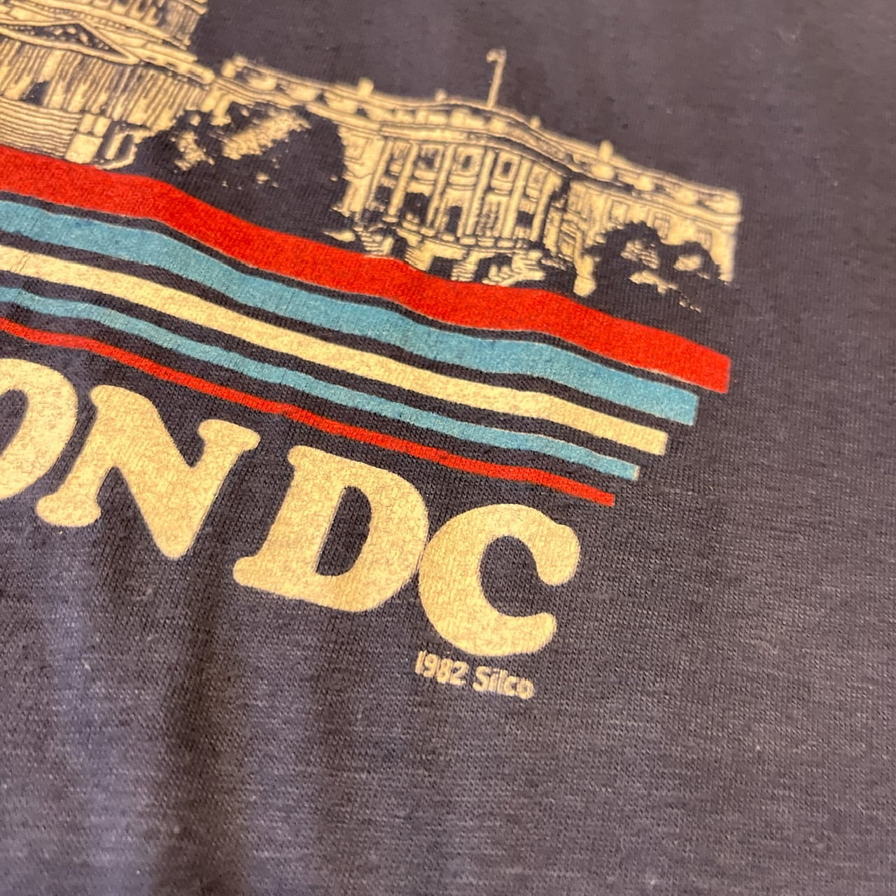 80s 1982 washington dc Tシャツ L/usa製 袖裾シングル