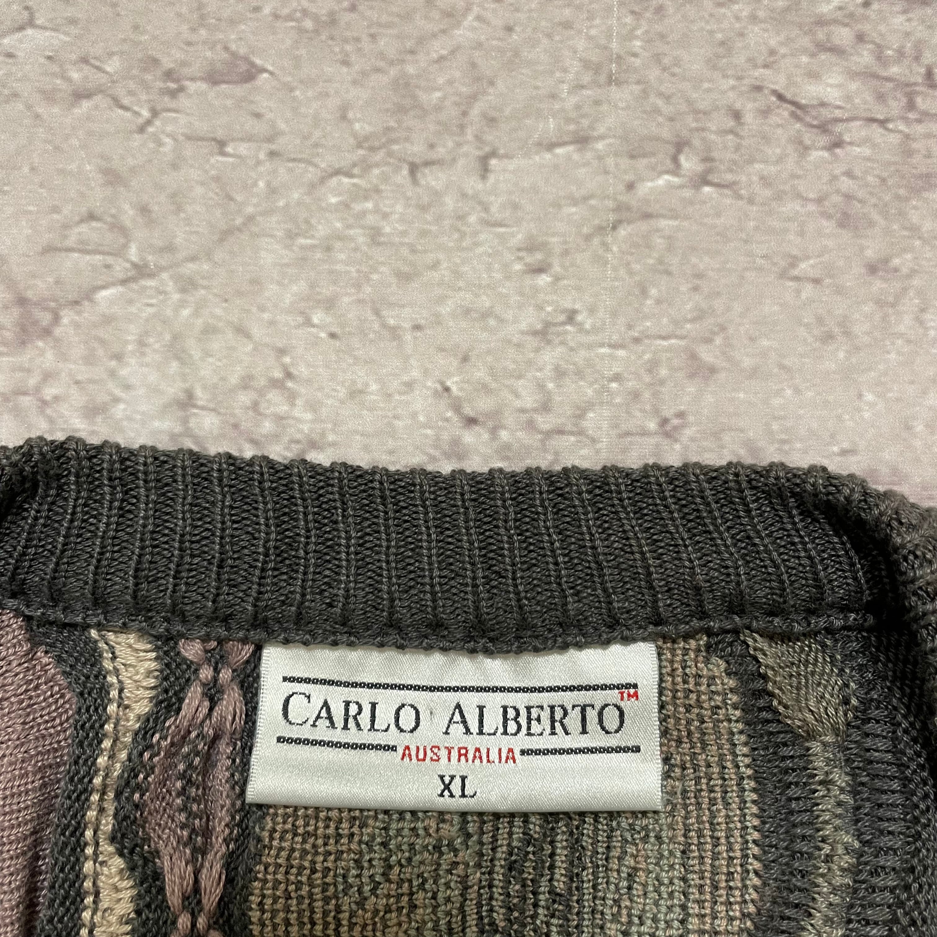 90s CARLO ALBERTO 3D knit cardigan | 0 0 2