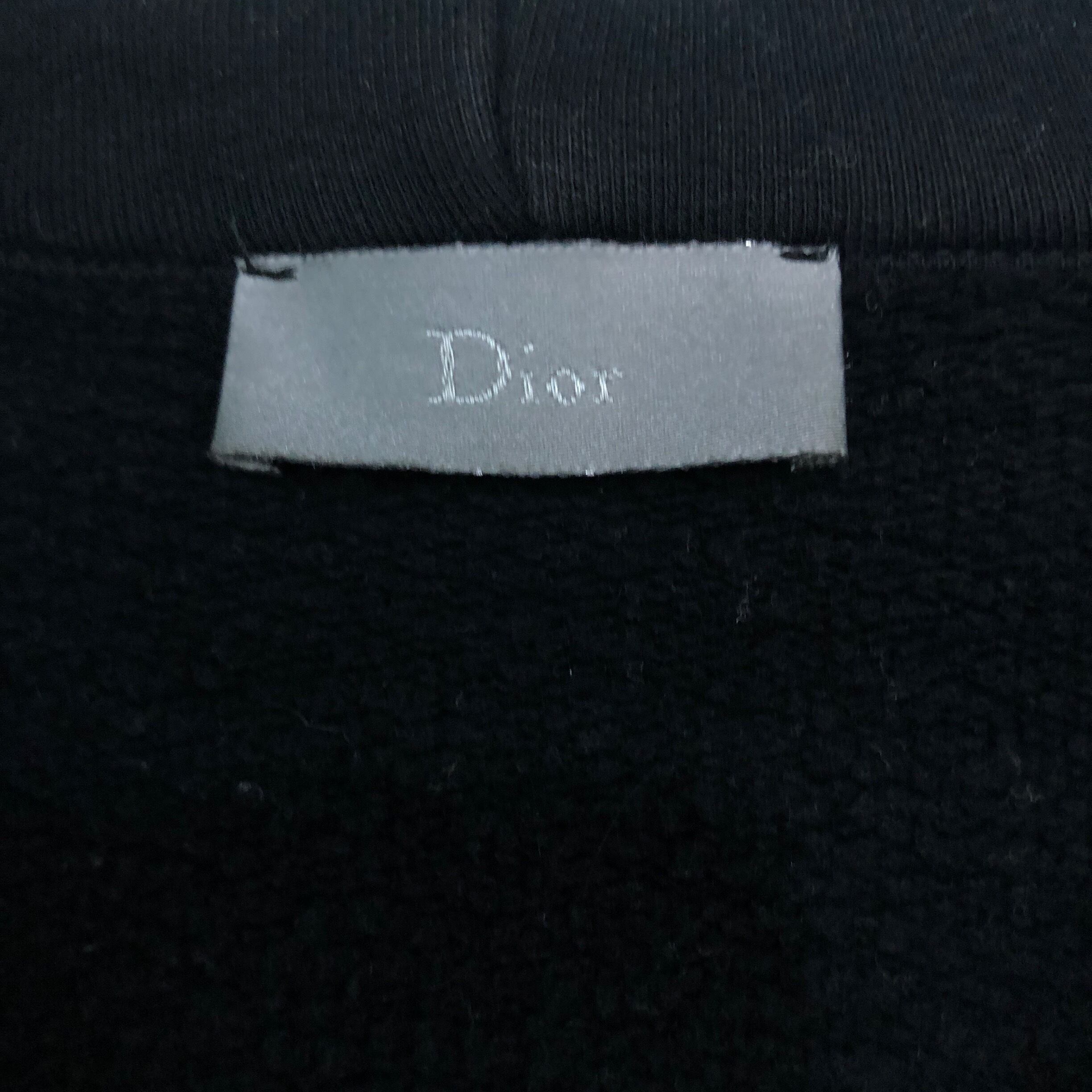 Christian Dior】HOMME 蜂刺繍ラインデザインジップパーカー Christian Dior】HOMME 蜂刺繍ラインデザインジップパーカー