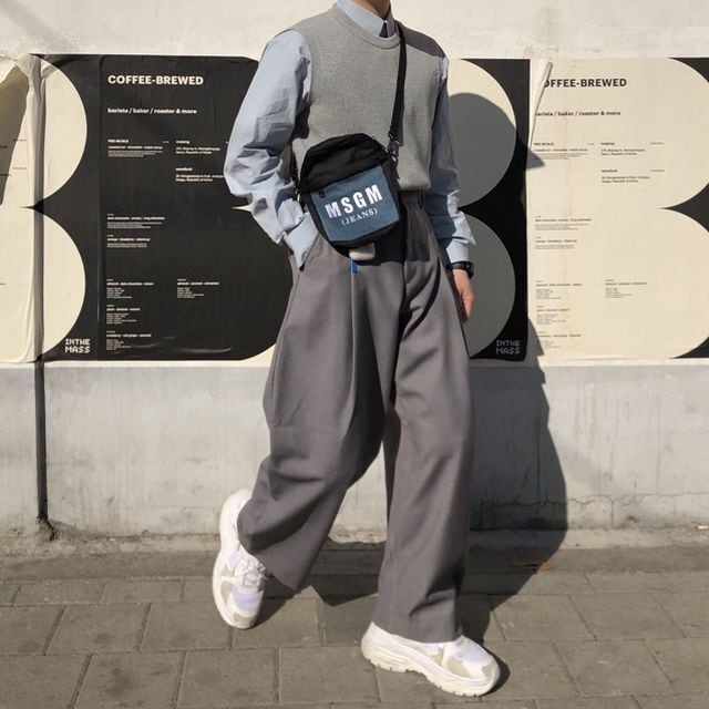 MSGM ビッグシルエット スタジャン・ハーフコート