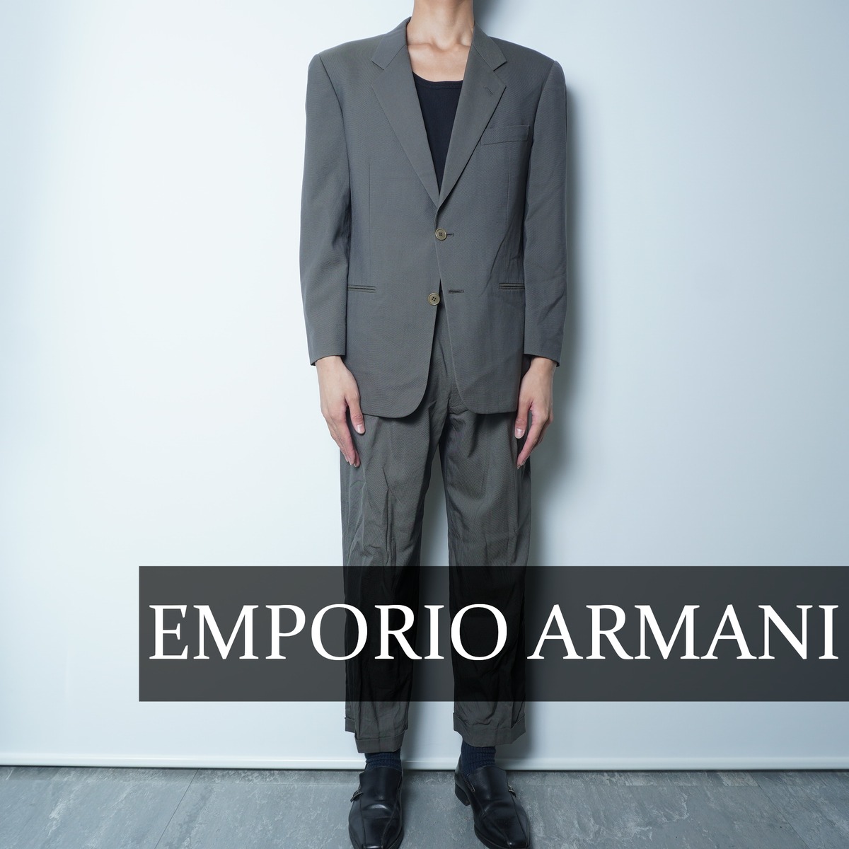 EMPORIO ARMANI】エンポリオアルマーニ 日本製2Bシングルセットアップ