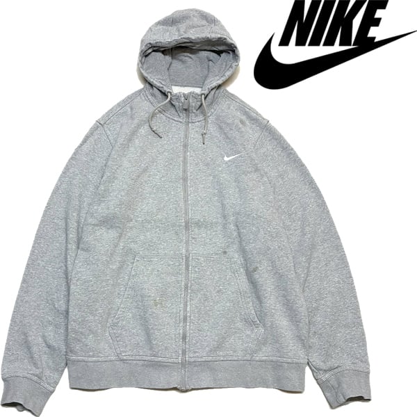 1点物◇ナイキNIKEグレースウェット/ジップアップパーカー古着メンズXL