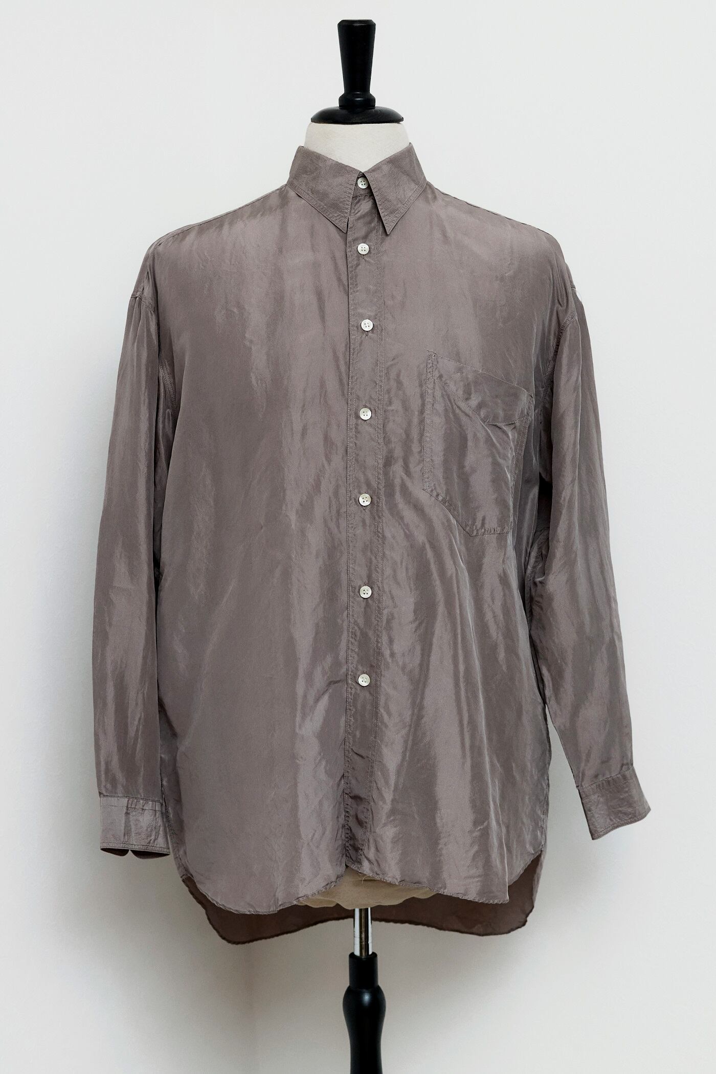 SILK100% PINK BEIGE SHIRTS