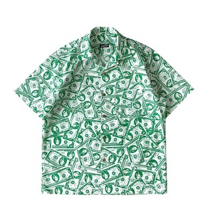 Mountain Open Aloha shirt  / Green Back  1980s-1990s