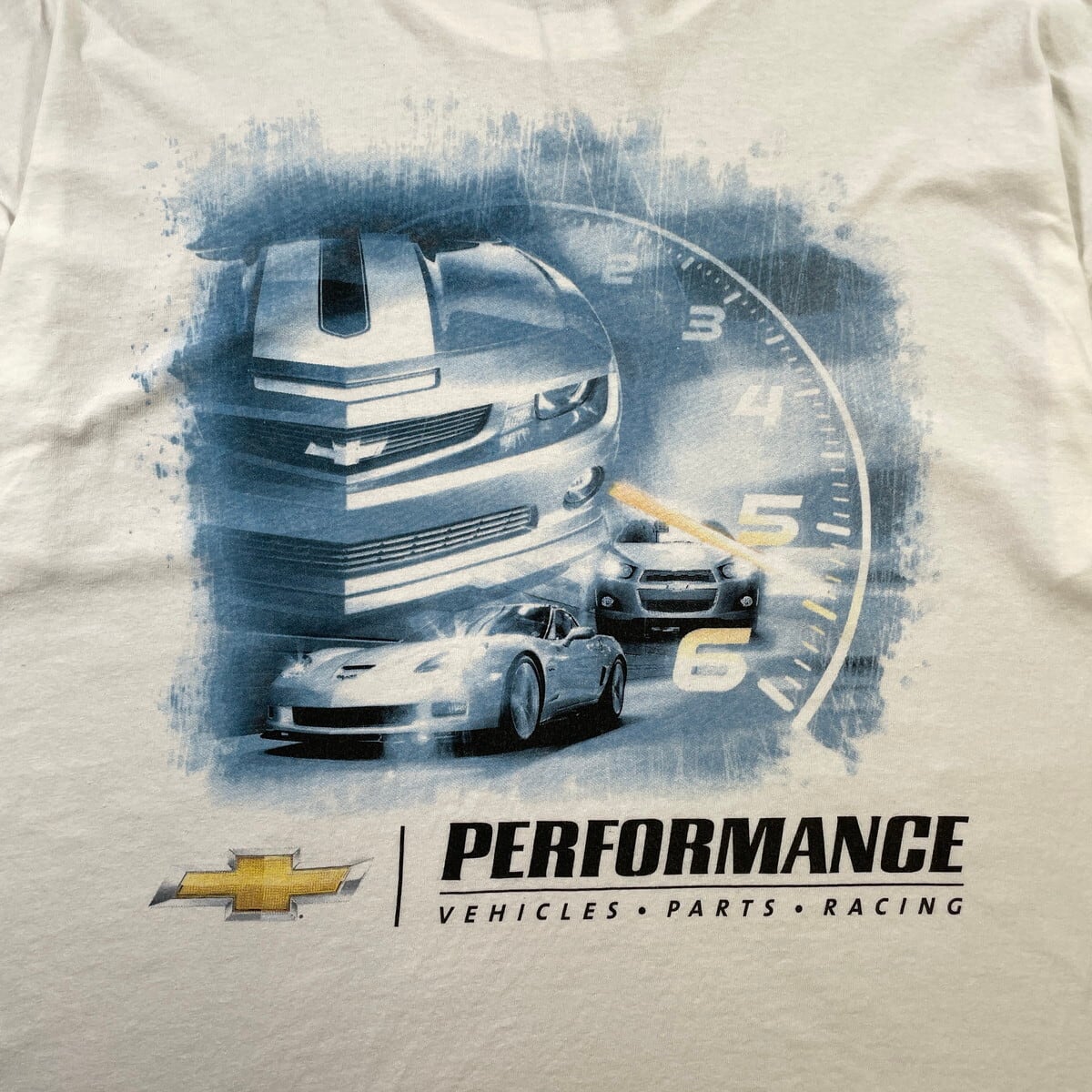 00年代 CHEVROLET シボレー 企業ロゴプリント レース Tシャツ メンズXL
