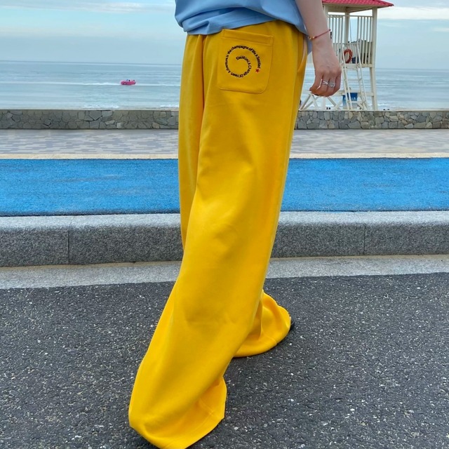 メッセージグラフィックルーズフォルムスウェットパンツ 2col   R02554