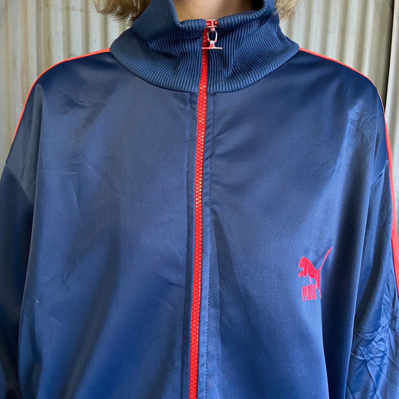70〜80s 取り外せれ vintage puma プーマ ジャージ