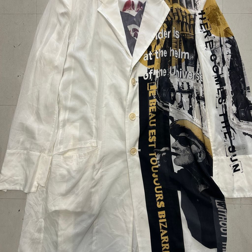 90s Yohji Yamamoto ヨウジヤマモト レーヨン ロングシャツ Yohji Yamamoto POUR HOMME ヨウジヤマモトプールオム 25SS look11