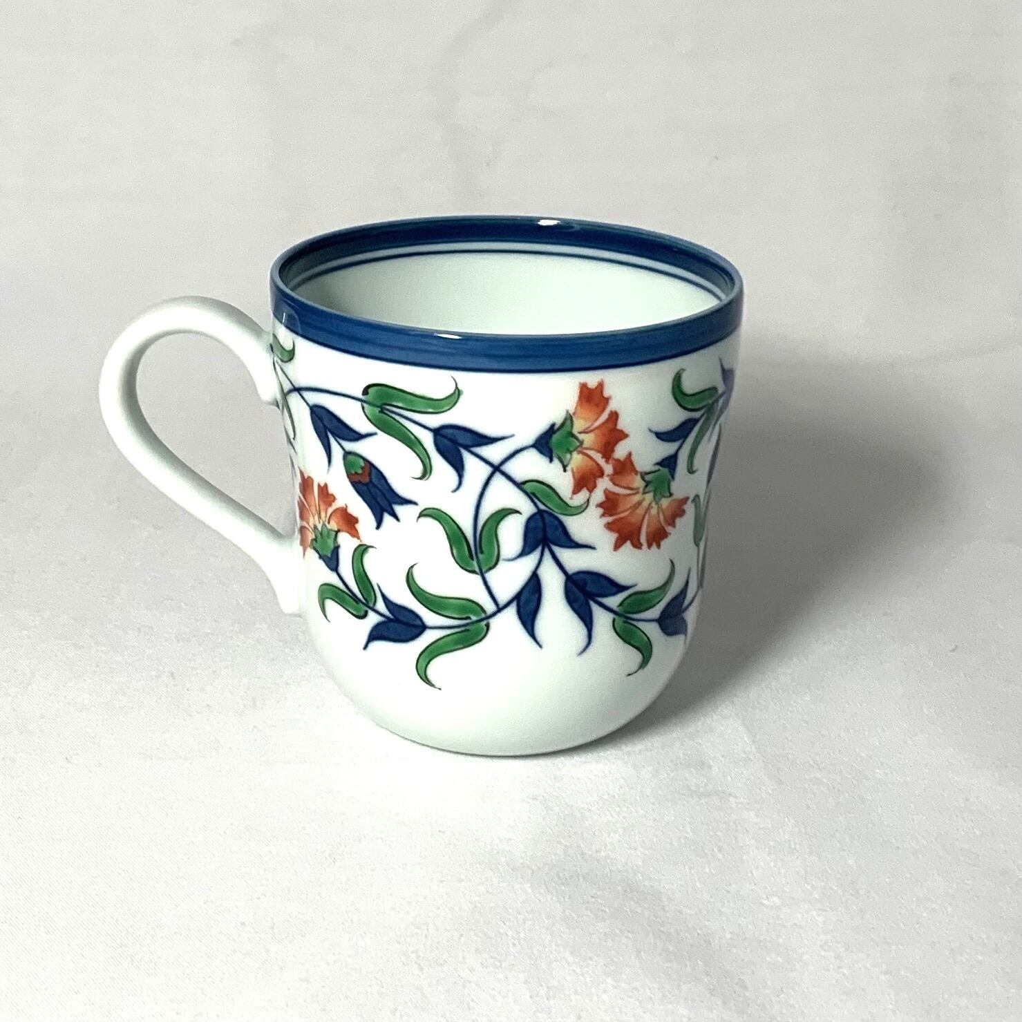 源右衛門 マグカップ＆お茶碗セット 源右衛門窯作 染錦石竹花文 マグカップ