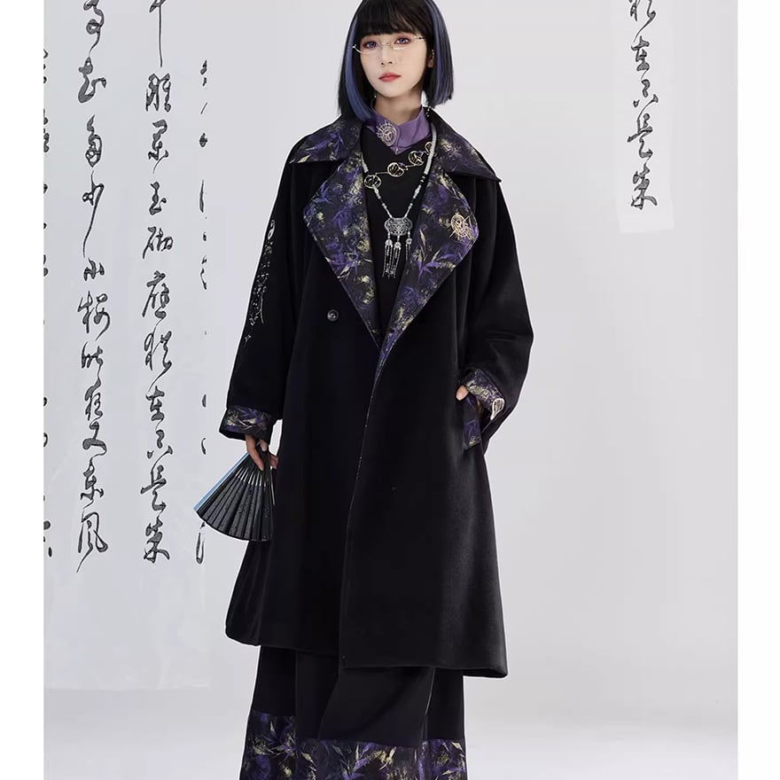 中華ゴシック ロングコート ムーンフェイスデザイン｜WithU | ゴスロリ