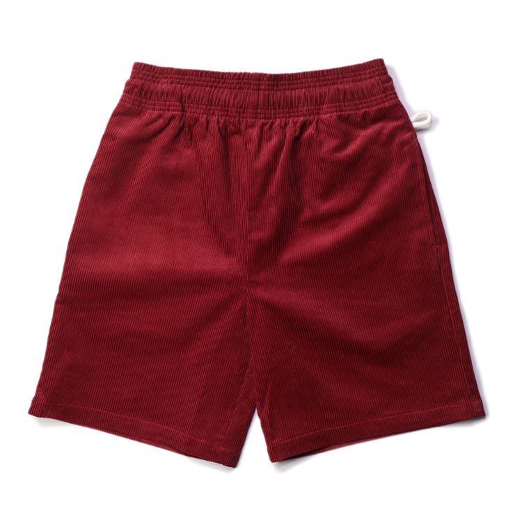 COOKMAN (クックマン) Chef Short Pants Corduroy (シェフショートパンツ コーデュロイ ) ワインレッド 231-11916