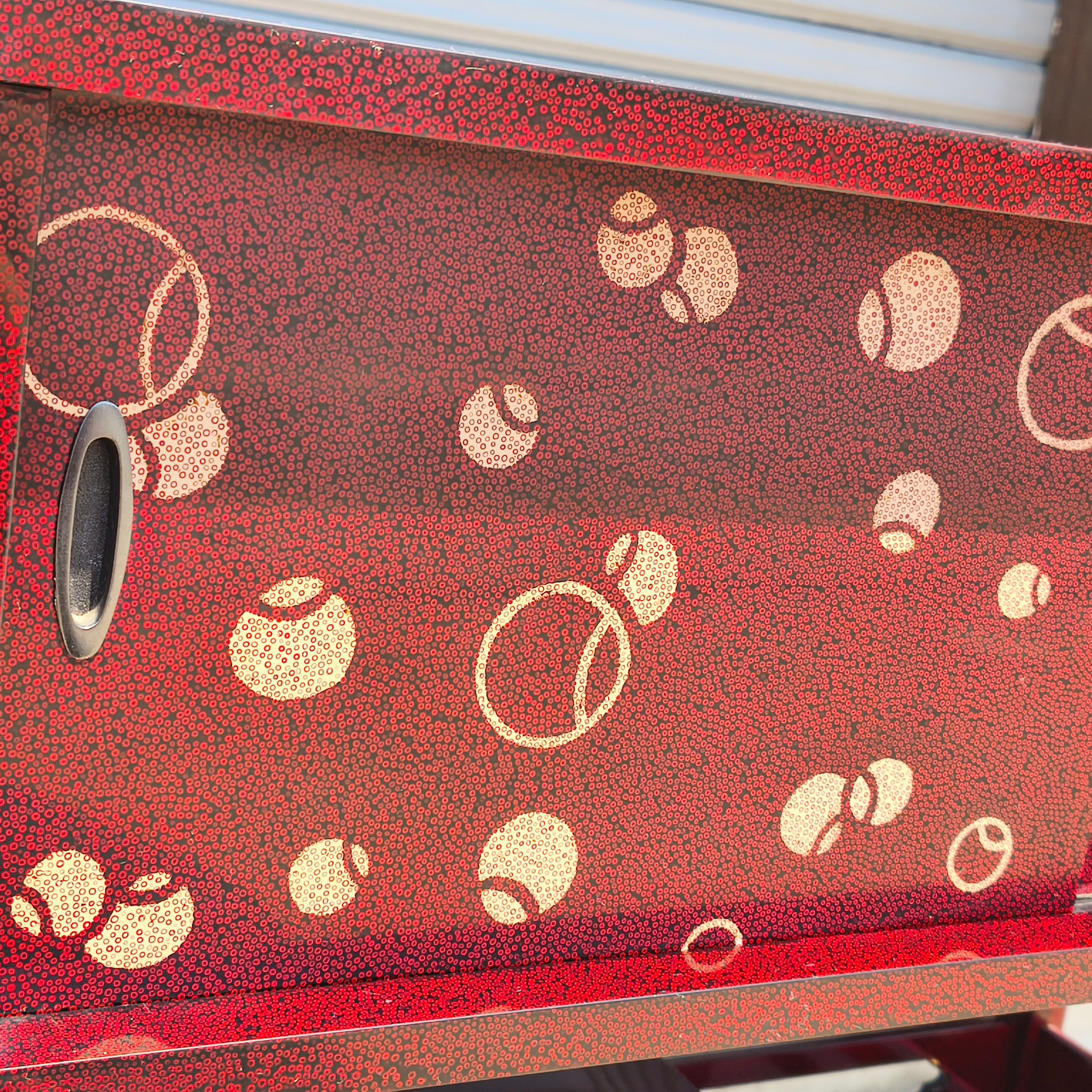 津軽塗（唐塗）バカ塗り・七々子塗・飾り棚・伝統工芸・No.230801-86