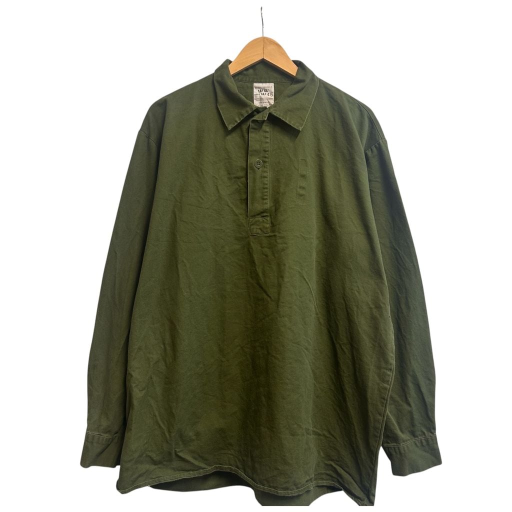 スウェーデン軍 グランパシャツ 半袖 DEADSTOCK SWEDISH ARMY MILITARY