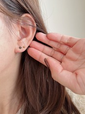 SS スタッドフラワーピアス