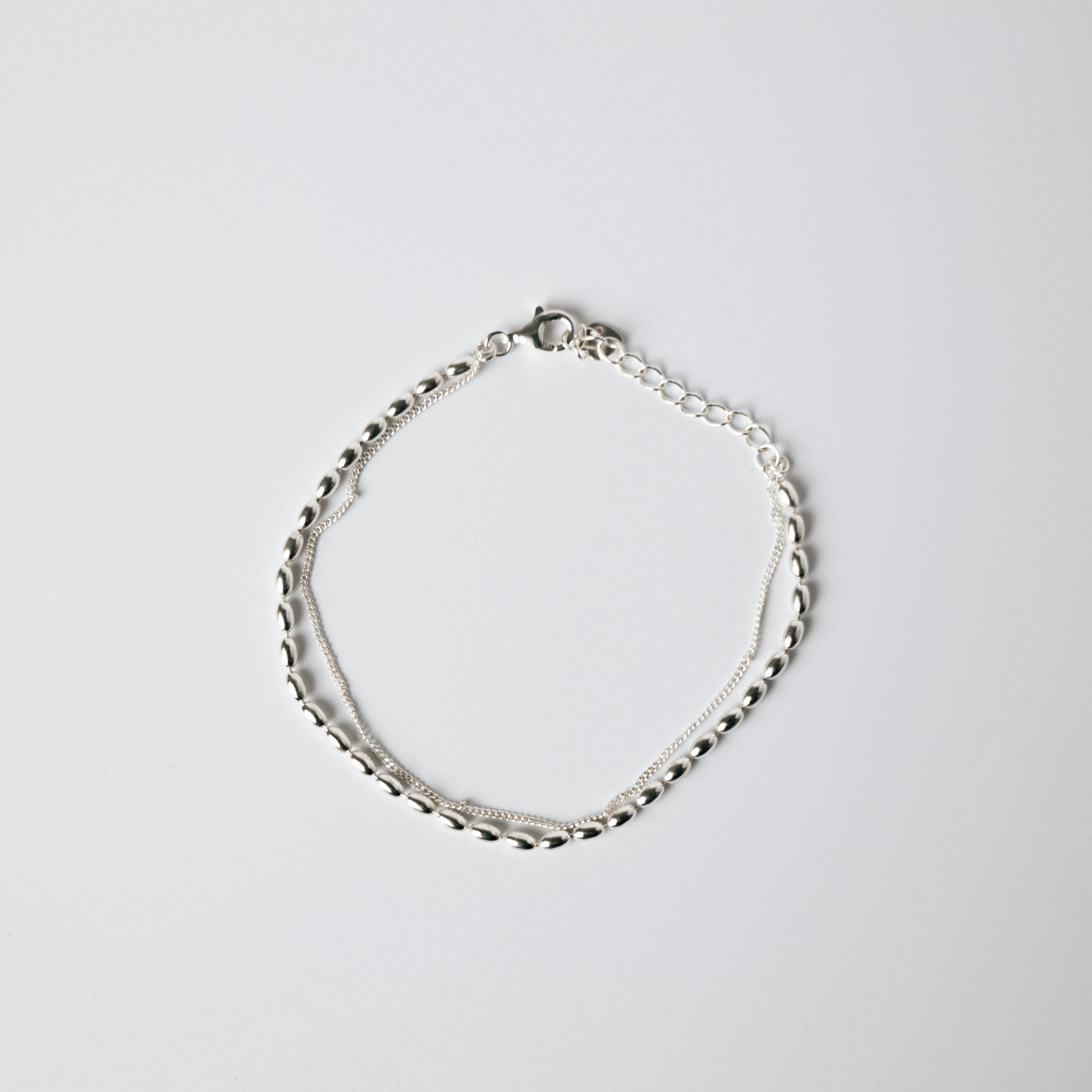 SILVER925 ASYMMETRY BRACELET/シルバー/ブレスレット aura ] silver925 asymmetry chain bracelet | aura