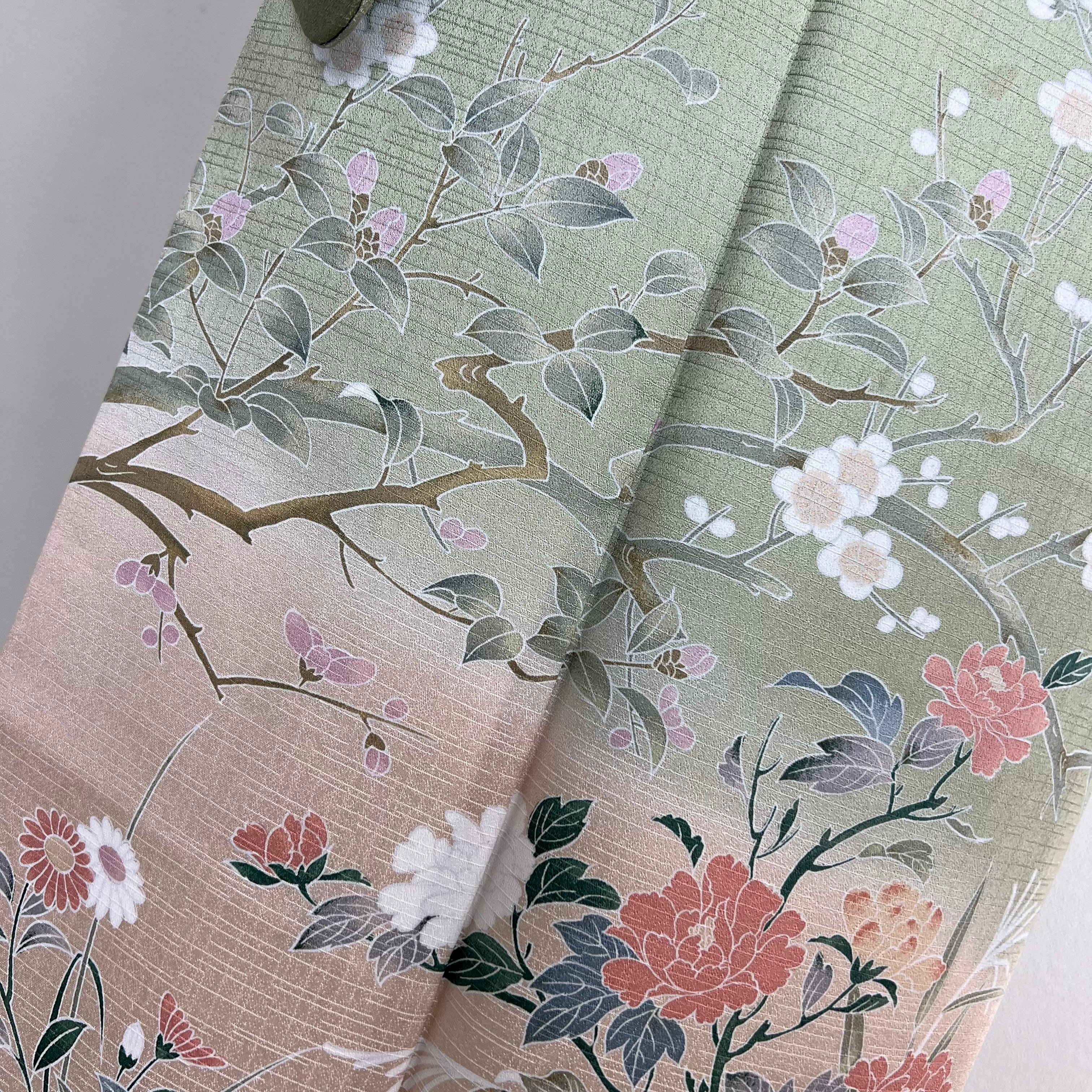 専用❣️上品【四季の花々】訪問着 正絹 袷 s779