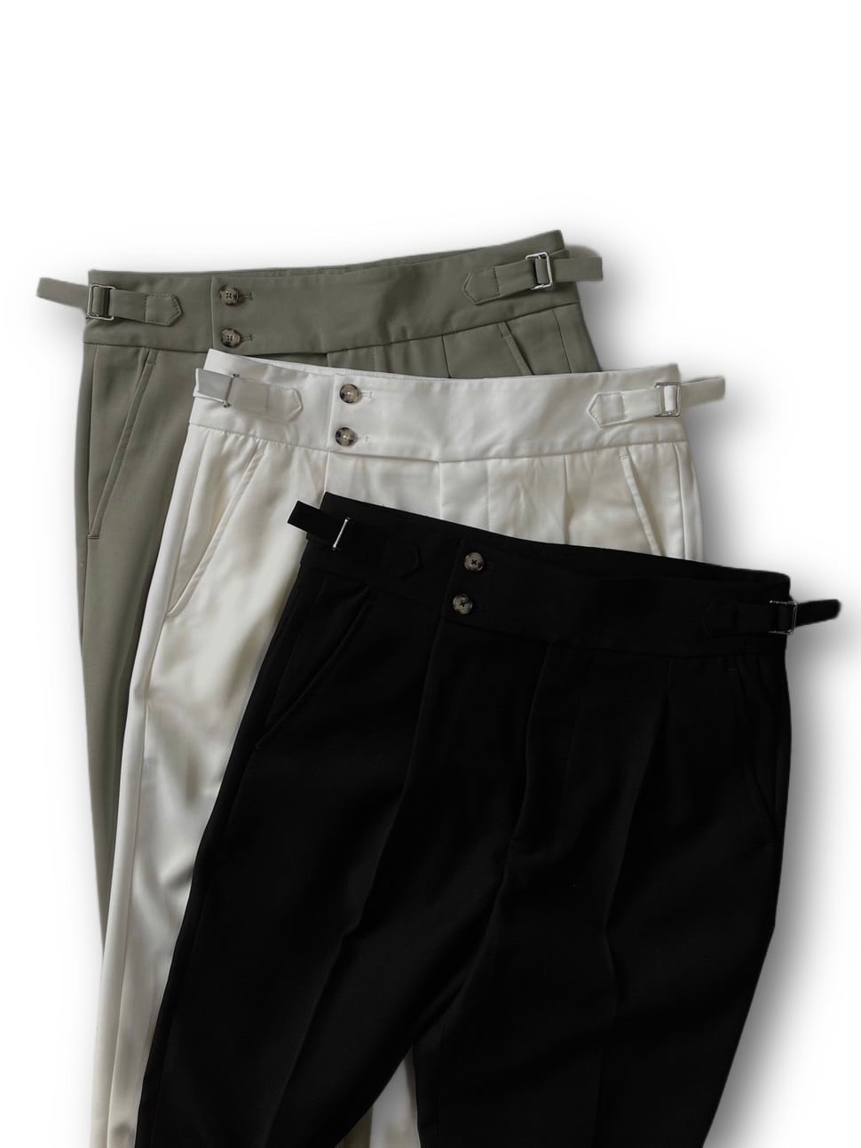 Dコレクション【ベルトレススラックス】