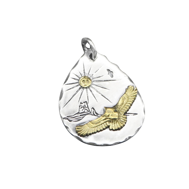 S925 ペンダントトップ　太陽ビッグイーグル　L0247