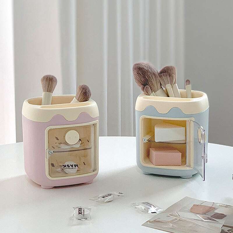 【収納】キュートピッグキャンディ色系メイクブラシホルダー