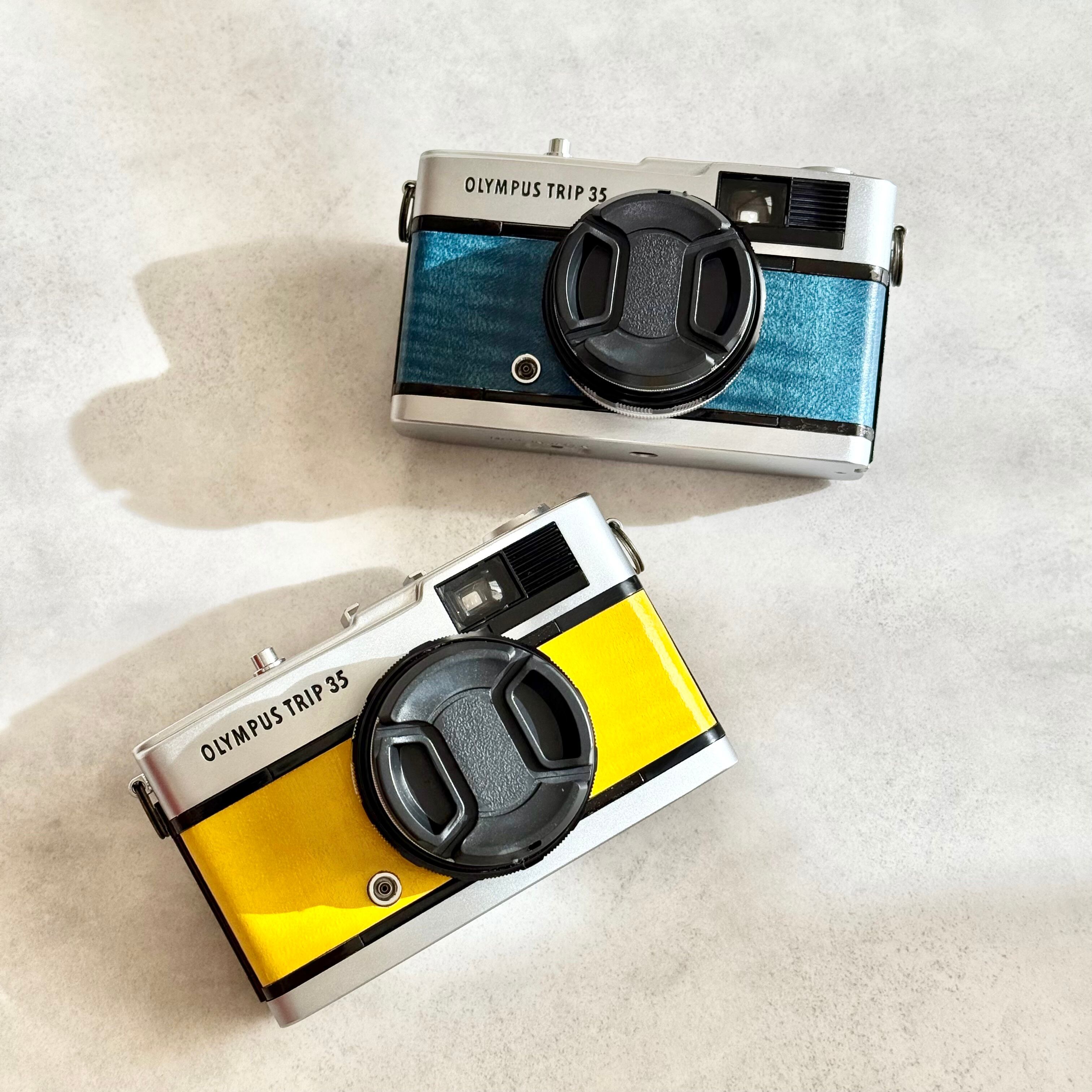 OLYMPUS TRIP 35 + PEN EE-3 2台セット 専用レンズキャップ Olympus Trip35・PEN EE2 & EE3 | Macha Cameras