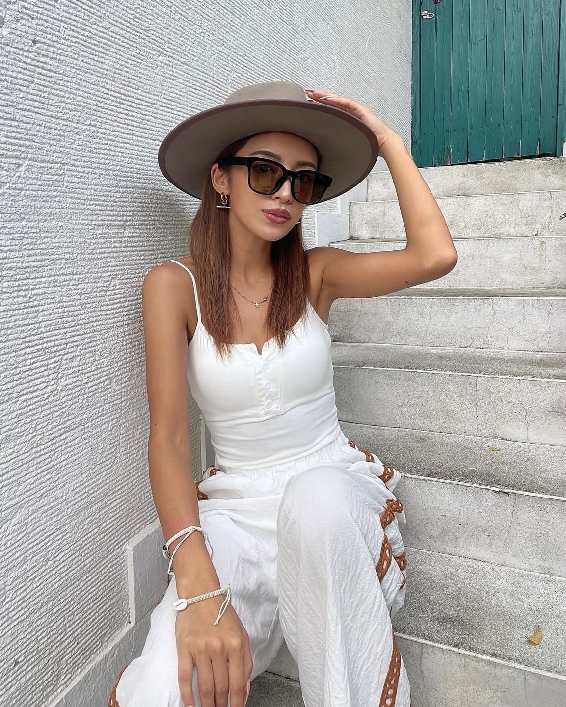 調光・偏光レンズ搭載【3colors】square wide sunglasses | FLEX公式