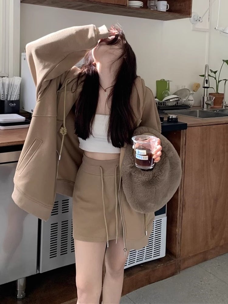 セットアップ コーデュロイ パーカー マーメイドスカート 韓国 スウェット セットアップ レディース 韓国 ファッション ビッグ