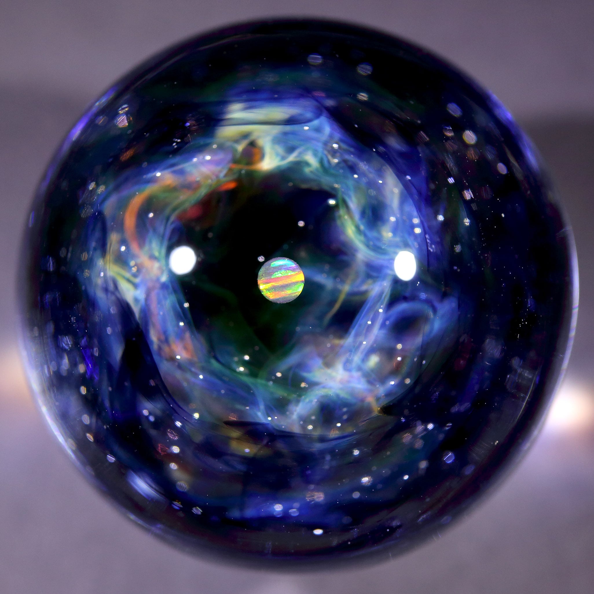 43mm Dual-Sided Design Nebula Galaxy Glass Marble 両面星雲状宇宙