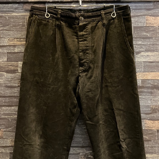 RRL TUCK CORDUROY PANT BROWN