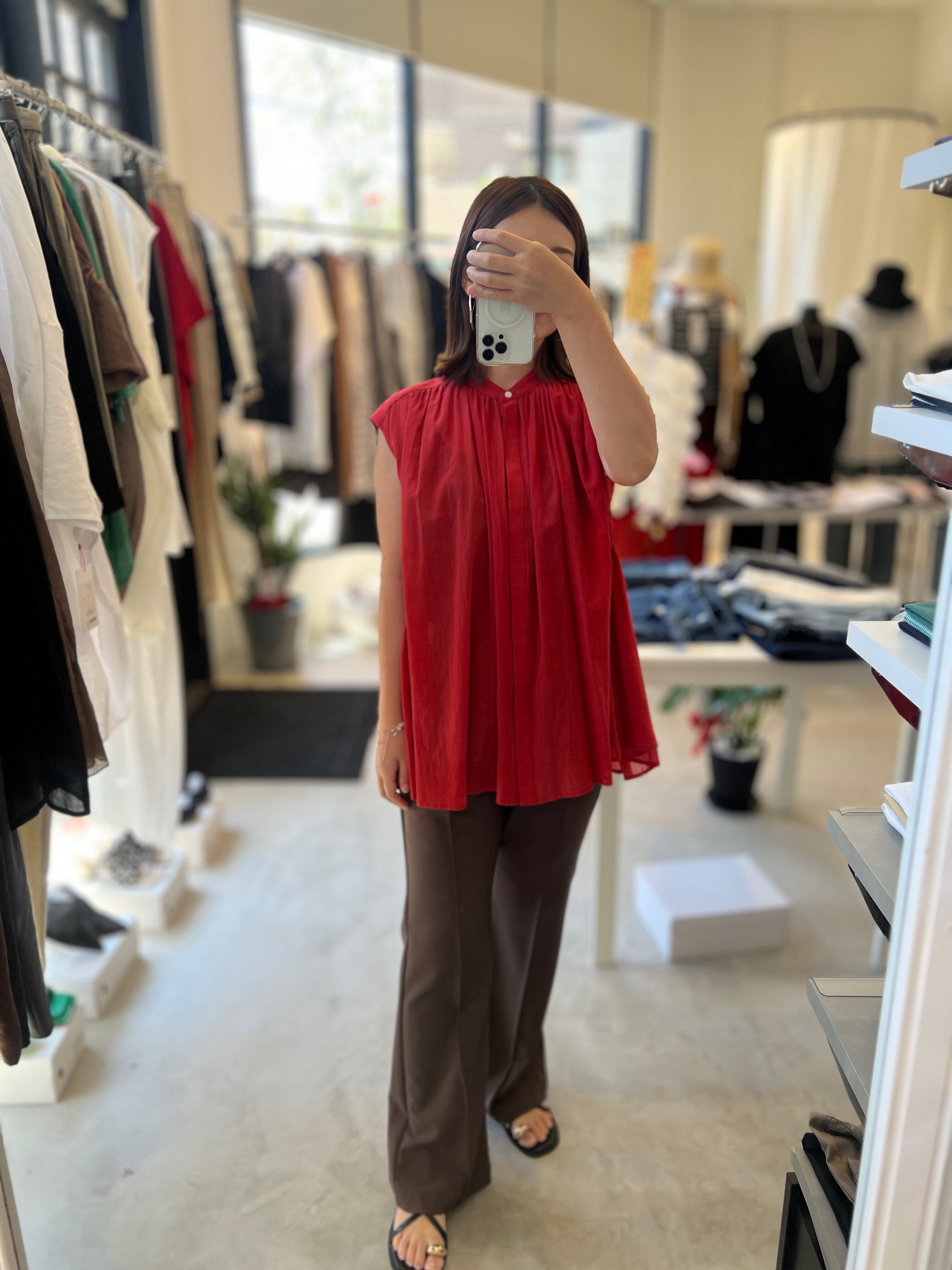 【cafune】シアーコットンチュニック 525945