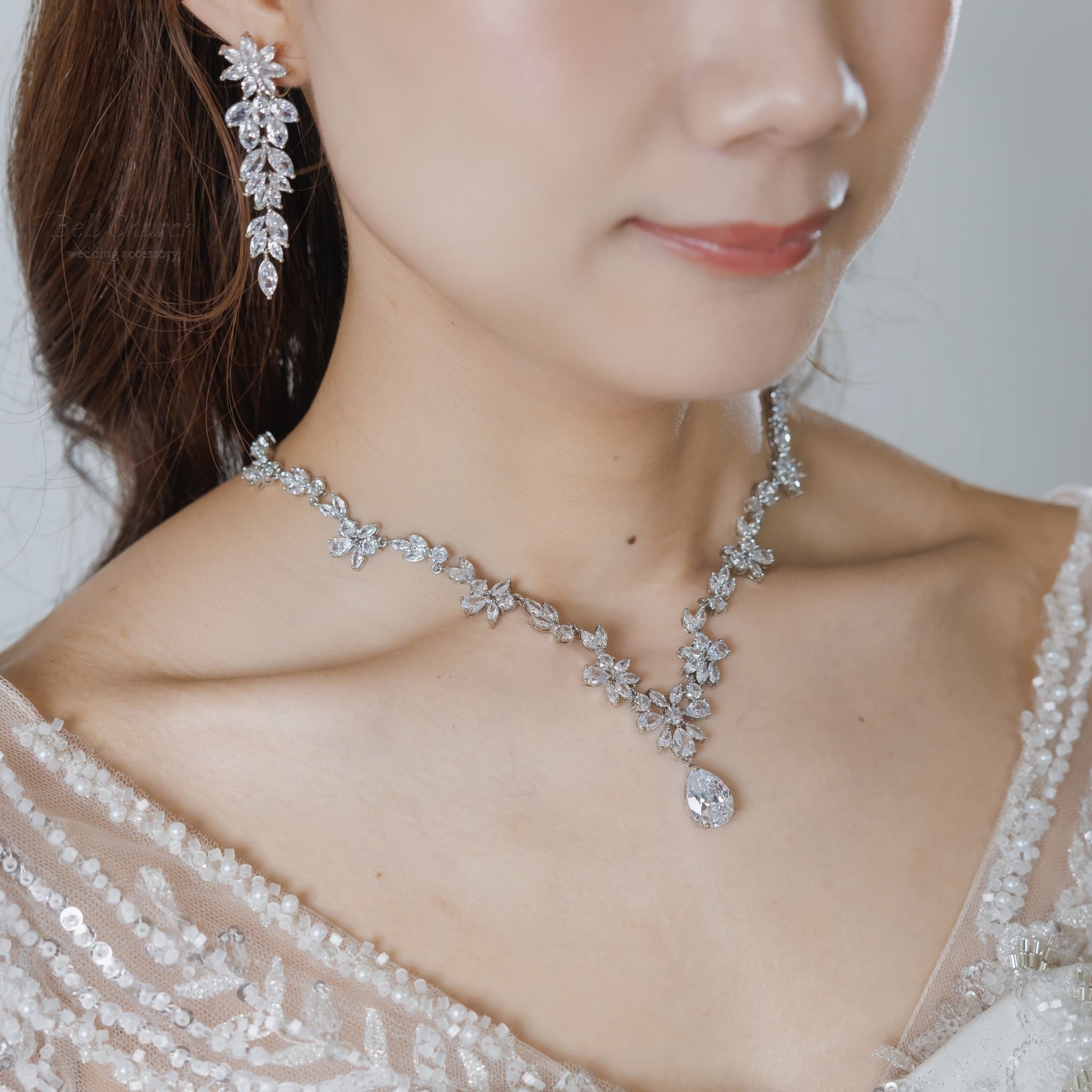 ブライダル ネックレス 単品 (BC-PN11)｜ウェディングアクセサリー