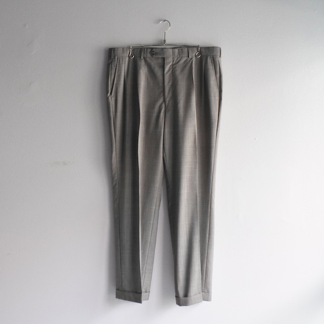 【VINTAGE】”BURBERRY” 80’s~ Double Tuck Check Pattern Trousers